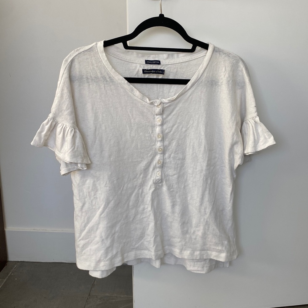 Abercrombie & Fitch Ruffle Tee